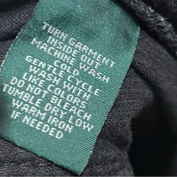 Ralph Lauren Black Corduroy Classic Bootcut Pants, Size 6 - Picture 7 of 10